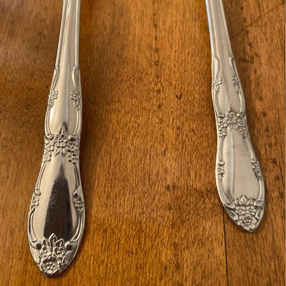 Oneida Fenway Rogers 6 Iced Tea Spoons & 1 Teaspoon Stainless Flatwear